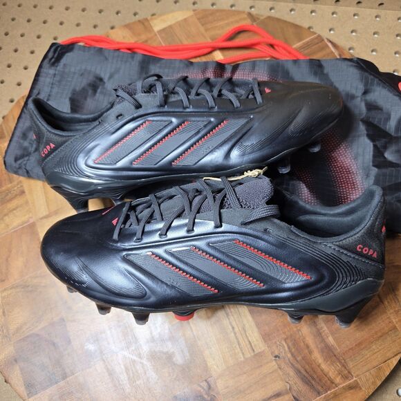 New Adidas COPA PURE 3 ELITE FG Core Black/Carbon/Lucid Red ID9041 Sz 7 US Men - Picture 1 of 15